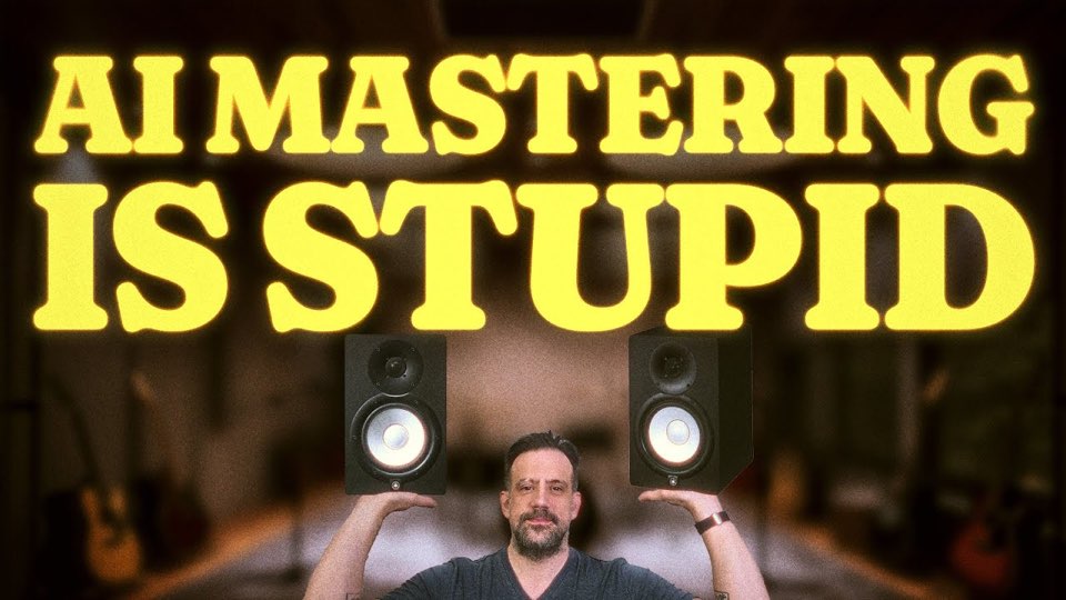 Benn Jordan's video thumbnail: AI Mastering Is Stupid
